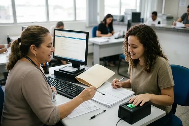 Pessoa renovando CNH em Natal com a assistência de despachante.